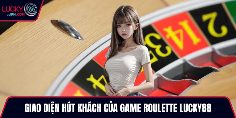 Giao diện hút khách của game Roulette Lucky88